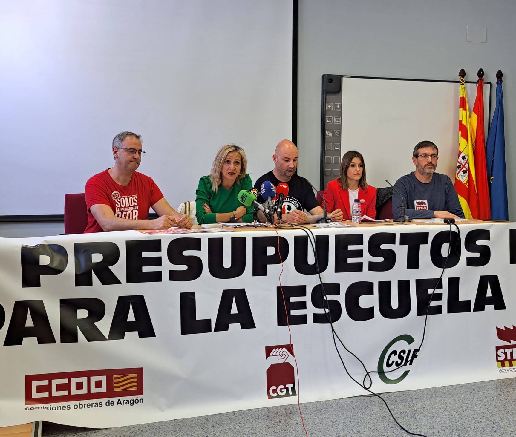 Los sindicatos de docentes de Aragón reclaman una subida salarial porque son los peor pagados del país