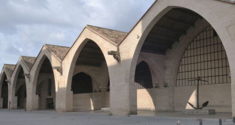 Imagen reciente de las Atarazanas de Valencia