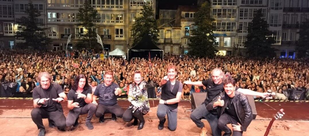 Camela quiso inmortalizar el concierto en Ferrol con esta imagen (foto: Camela)