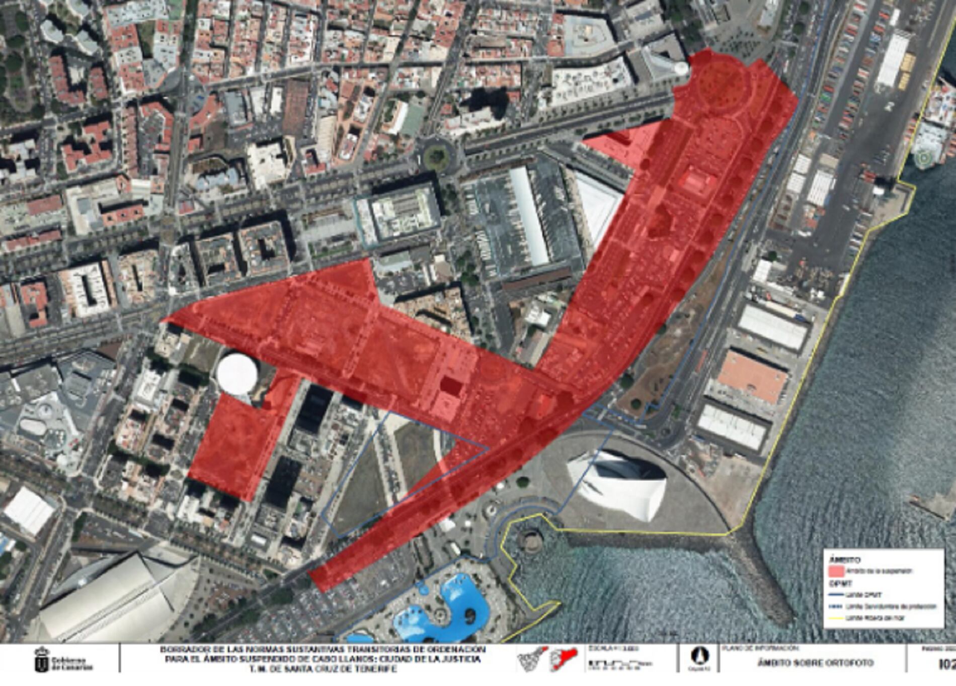 Ubicación de la Ciudad de la Justicia de Santa Cruz de Tenerife, informe ambiental