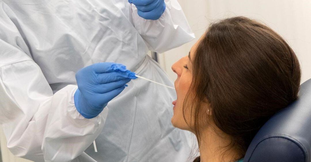 Prueba PCR de coronavirus.