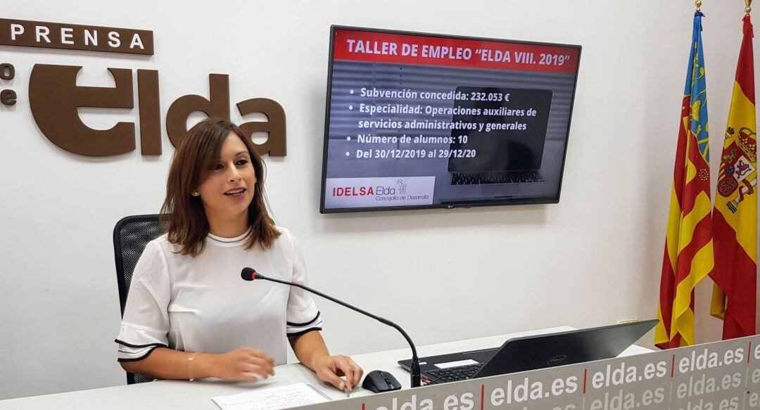 Silvia Ibáñez, edil de Empleo de Elda 