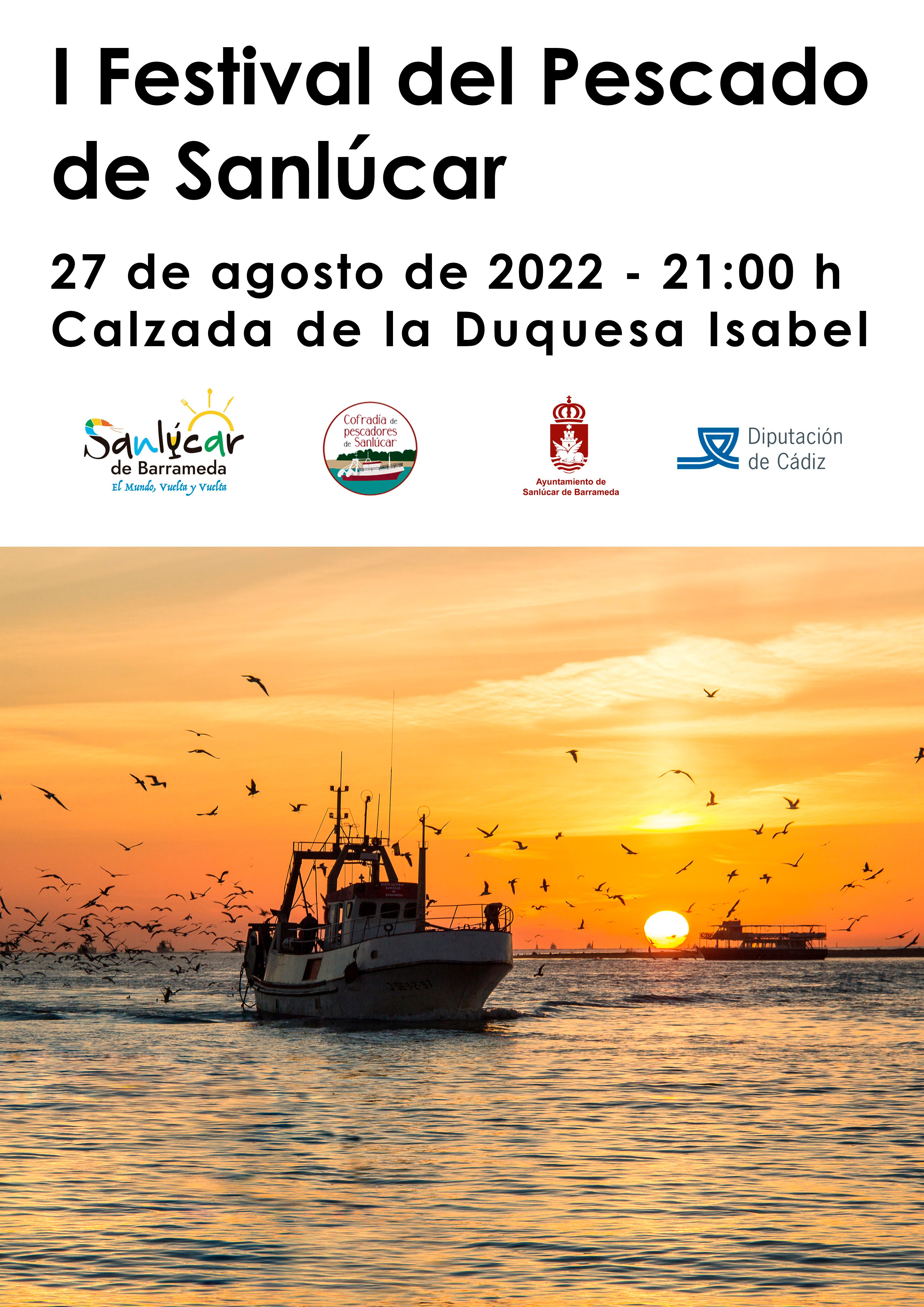 Cartel I Festival del Pescado de Sanlúcar