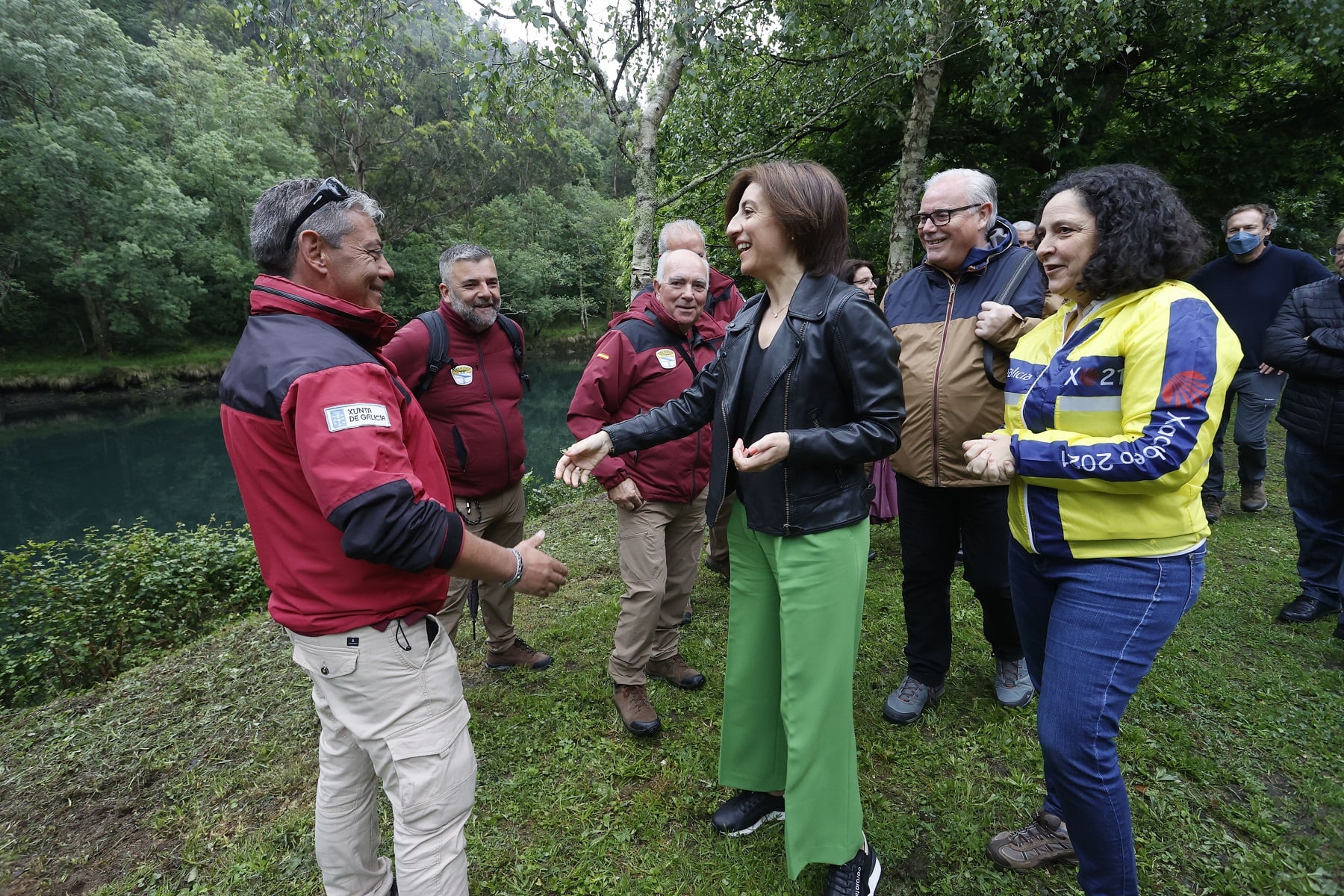 Ángeles Vázquez, en su visita de este martes a As Fragas do Eume