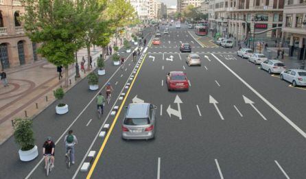El anillo ciclista a su paso por la plaza de toros, el punto que más usarios registra