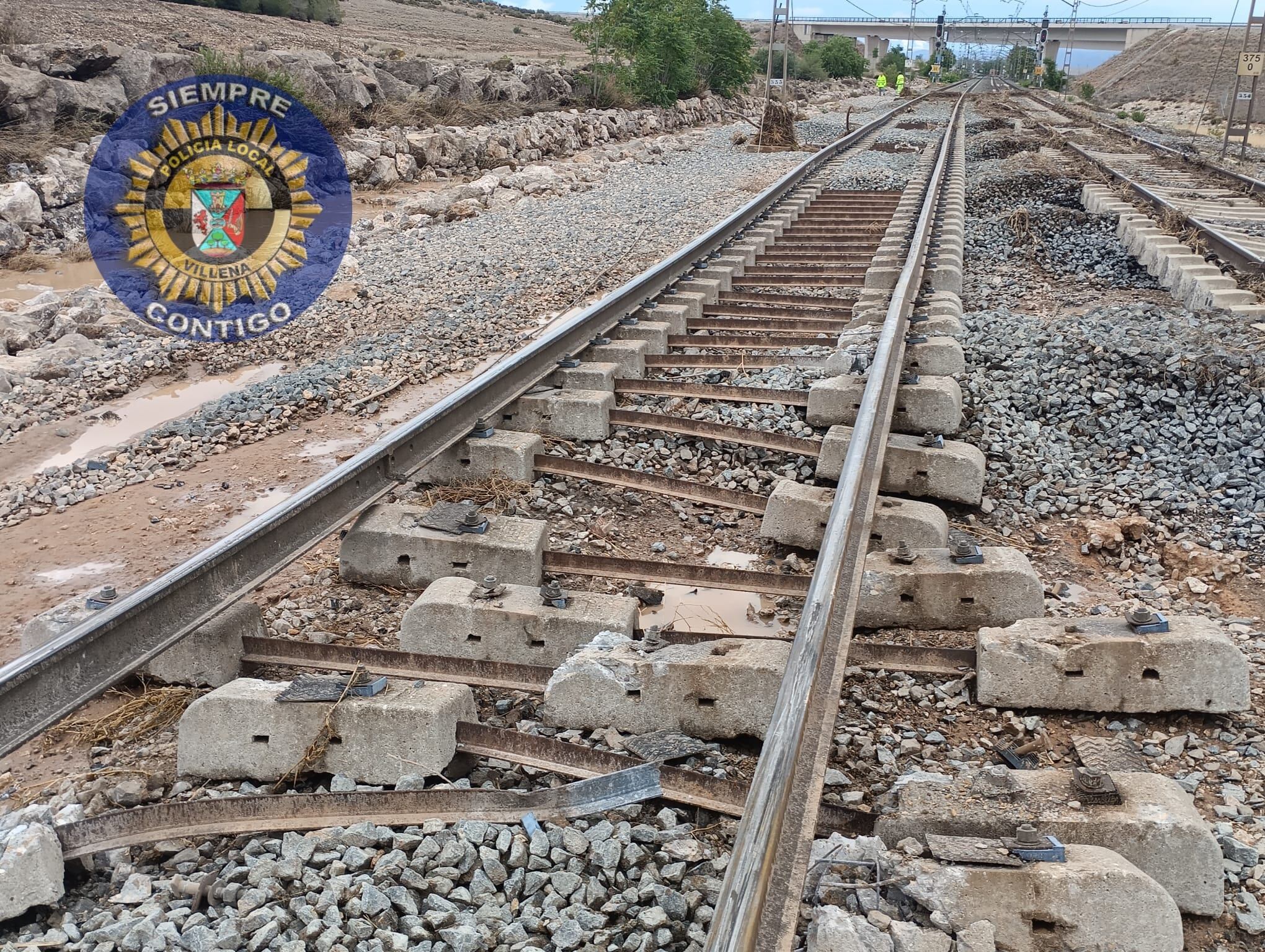 Imágenes del tren accidentado