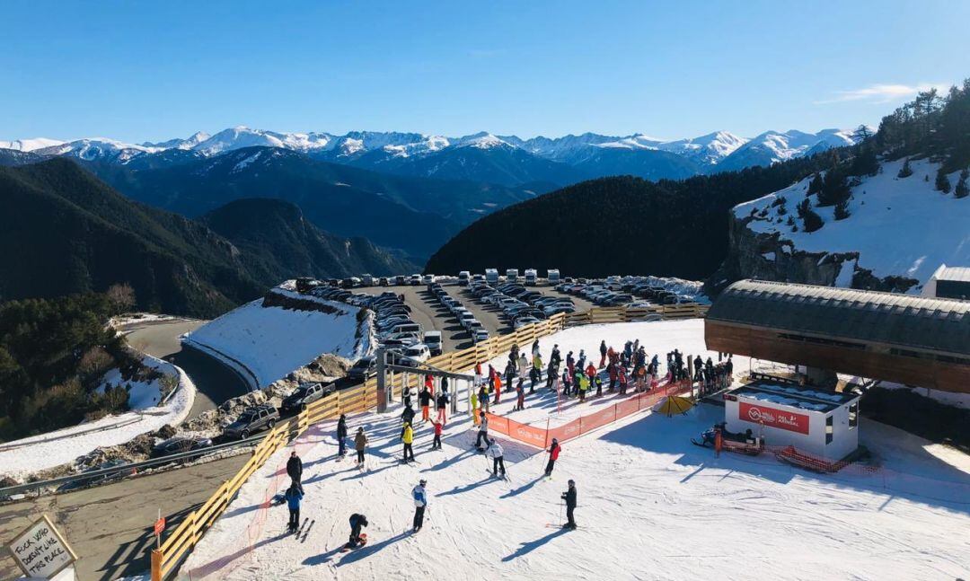 Esquiadors a l'estació de VallNord Pal Arinsal el passat Nadal.