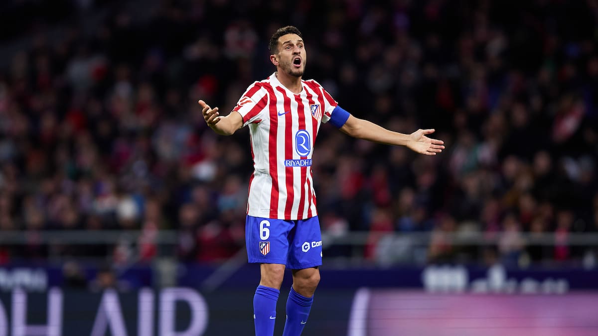 Koke se queja del estado del césped del Metropolitano tras la derrota contra el Betis