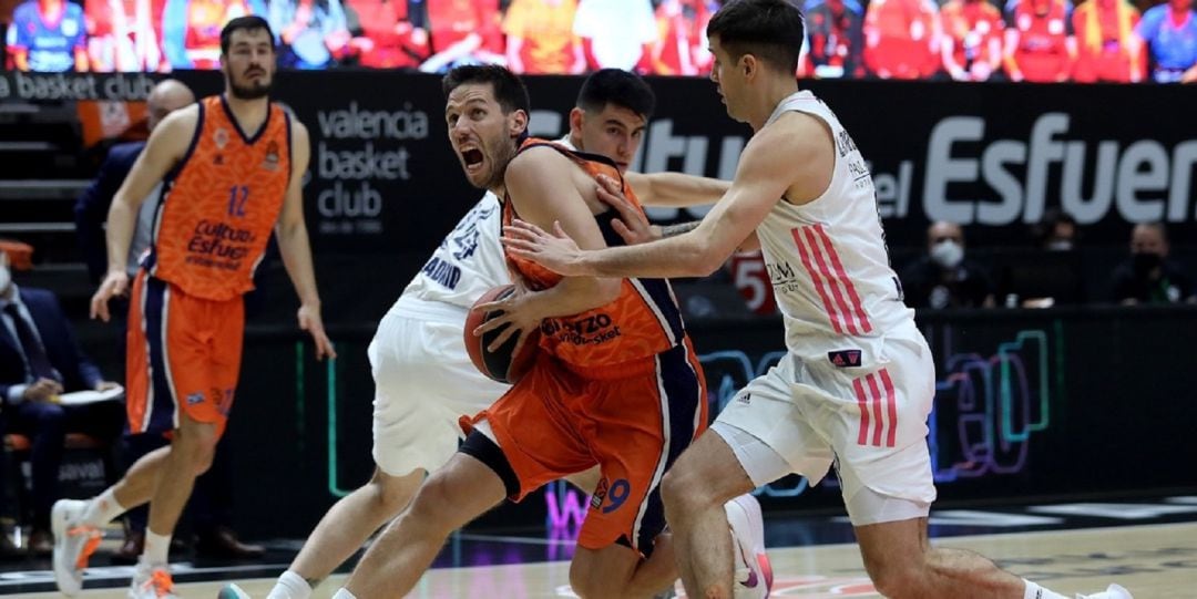 Sam Van Rossom en el partido ante el Real Madrid