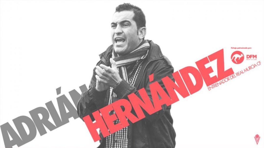 Adrián Hernández, nuevo entrenador del Real Murcia