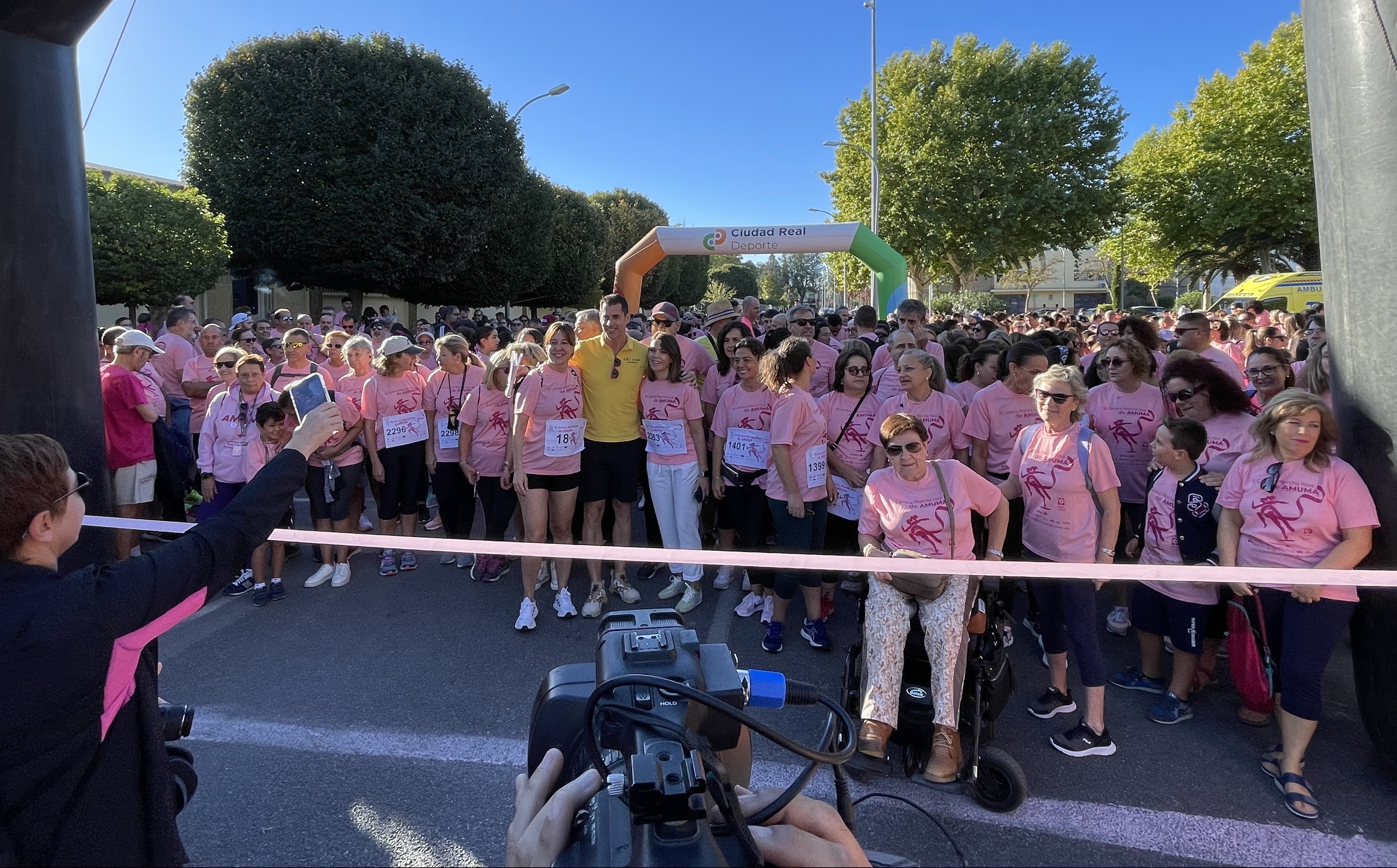 Blanca Fernández en la Carrera Rosa de AMUMA