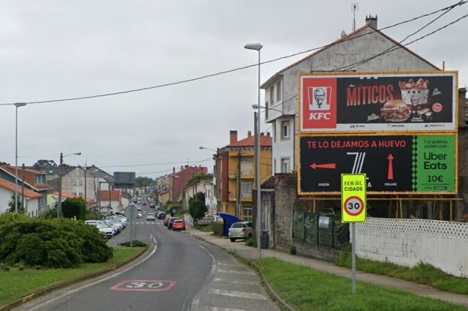 Imagen de la carretera de Catabois. Foto: Google Maps