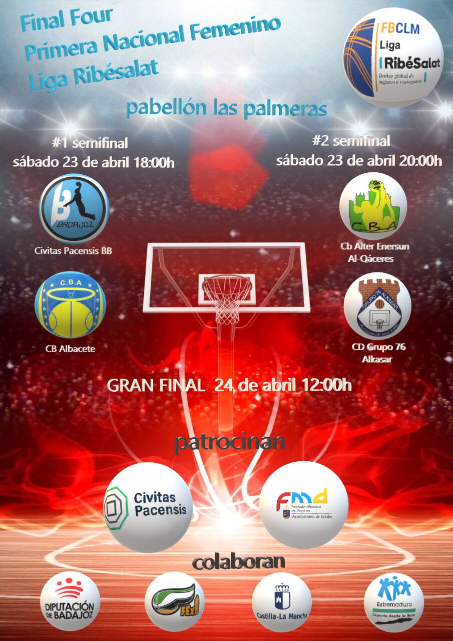 Cartel de la Final Four Femenina de Primera Nacional de baloncesto.