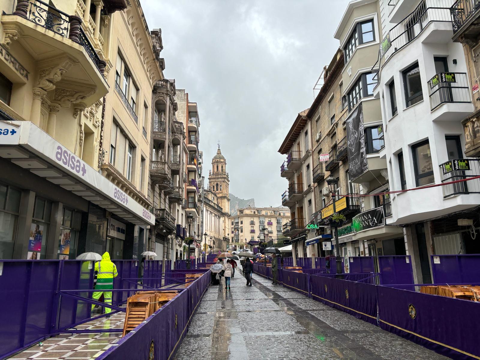 Día de lluvia en Jaén.