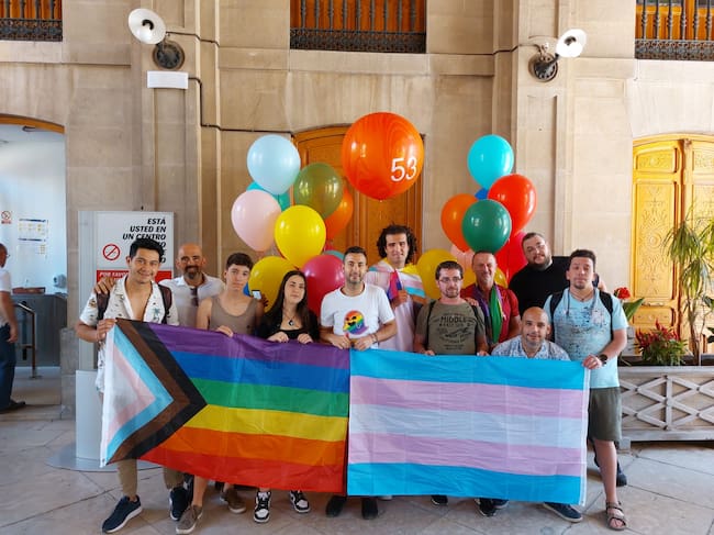 Miembros de la Plataforma Geente LGTBIQA+ Jaén.