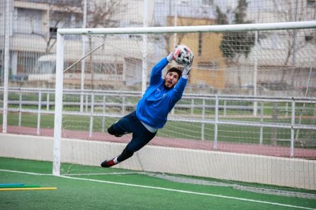 Salvi Carrasco durante el entrenamiento en La Granja