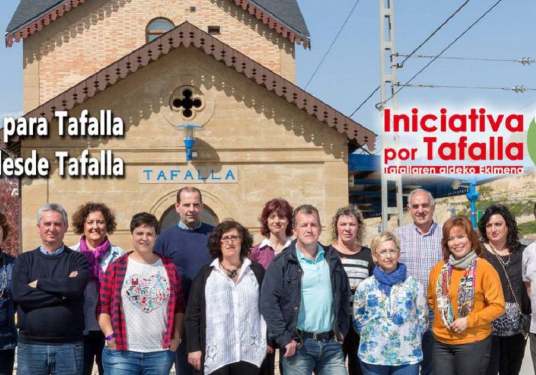 Cartel de Iniciativa por Tafalla en la última campaña electoral