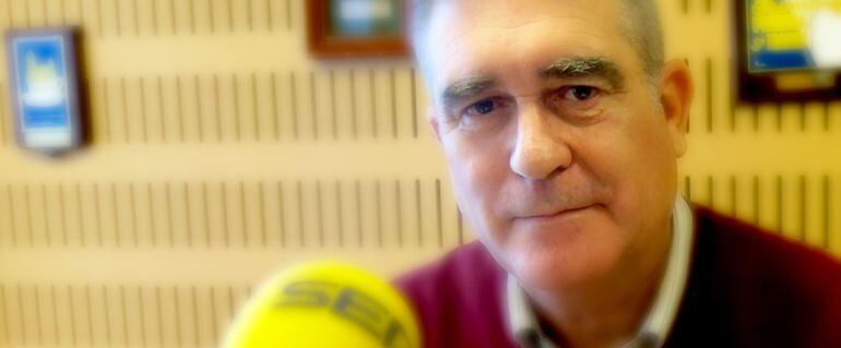 Mario Suárez, esta mañana en los estudios de Radio Cádiz.
