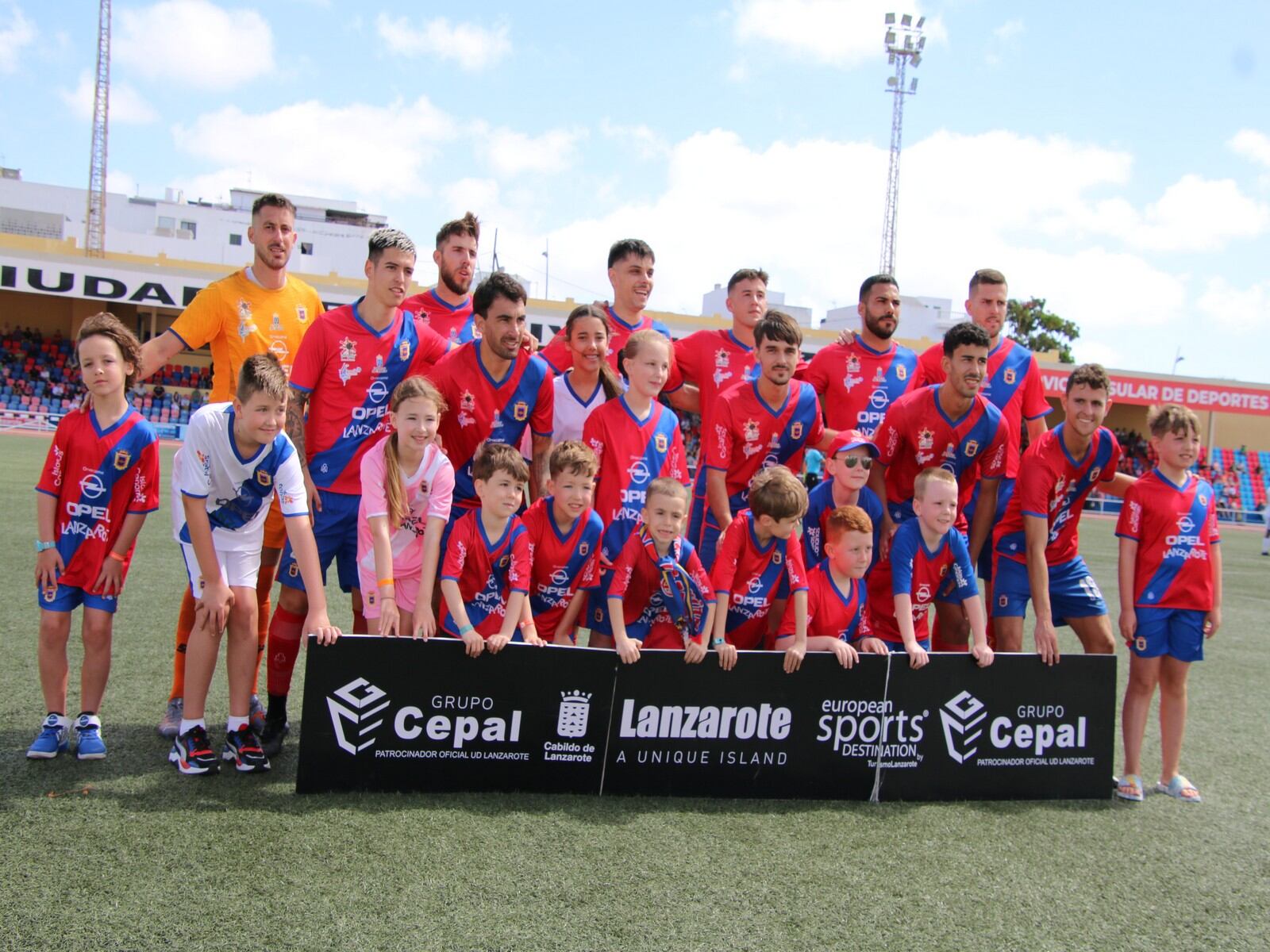 Jugadores de la UD Lanzarote.