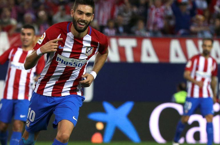 El jugador belga del Atlético Yannick Carrasco.