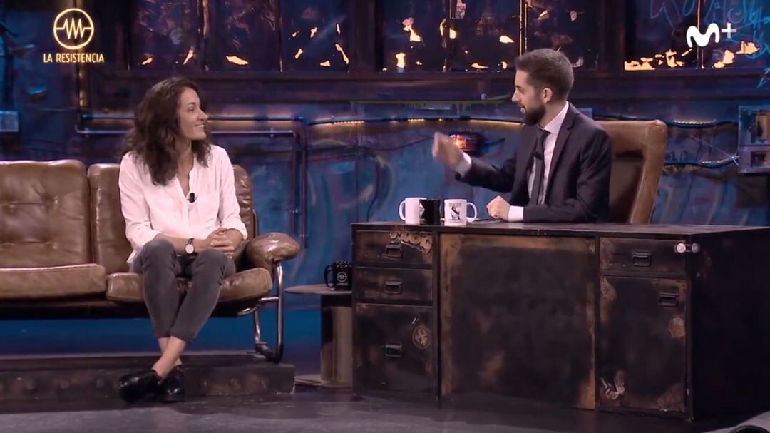 Laia Palau y David Broncano, en &#039;La Resistencia&#039; de Movistar+.