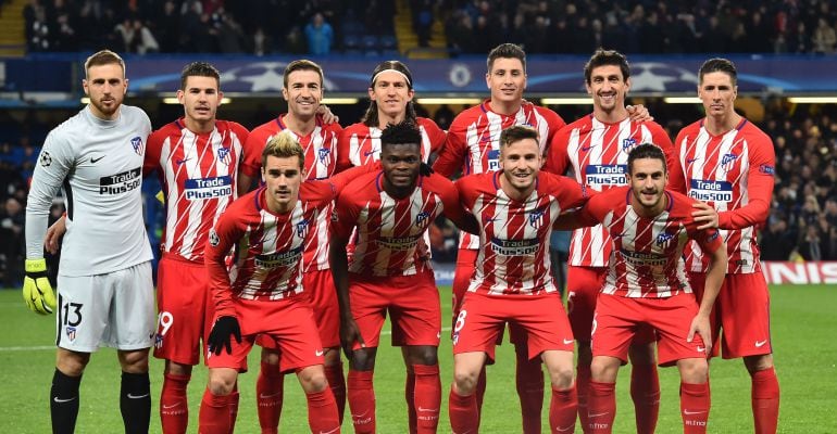 Oblak y Lucas, en el once del Atlético de Madrid de la temporada pasada en Champions ante la Roma