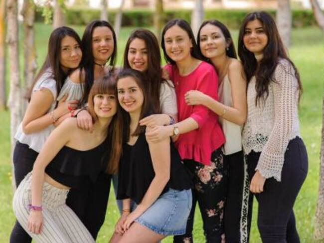 Las representantes juveniles de las Fiestas de Roa 2018.