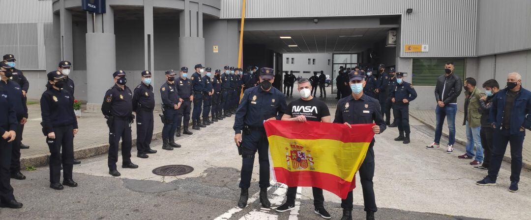 El policia homenajeado en A Coruña