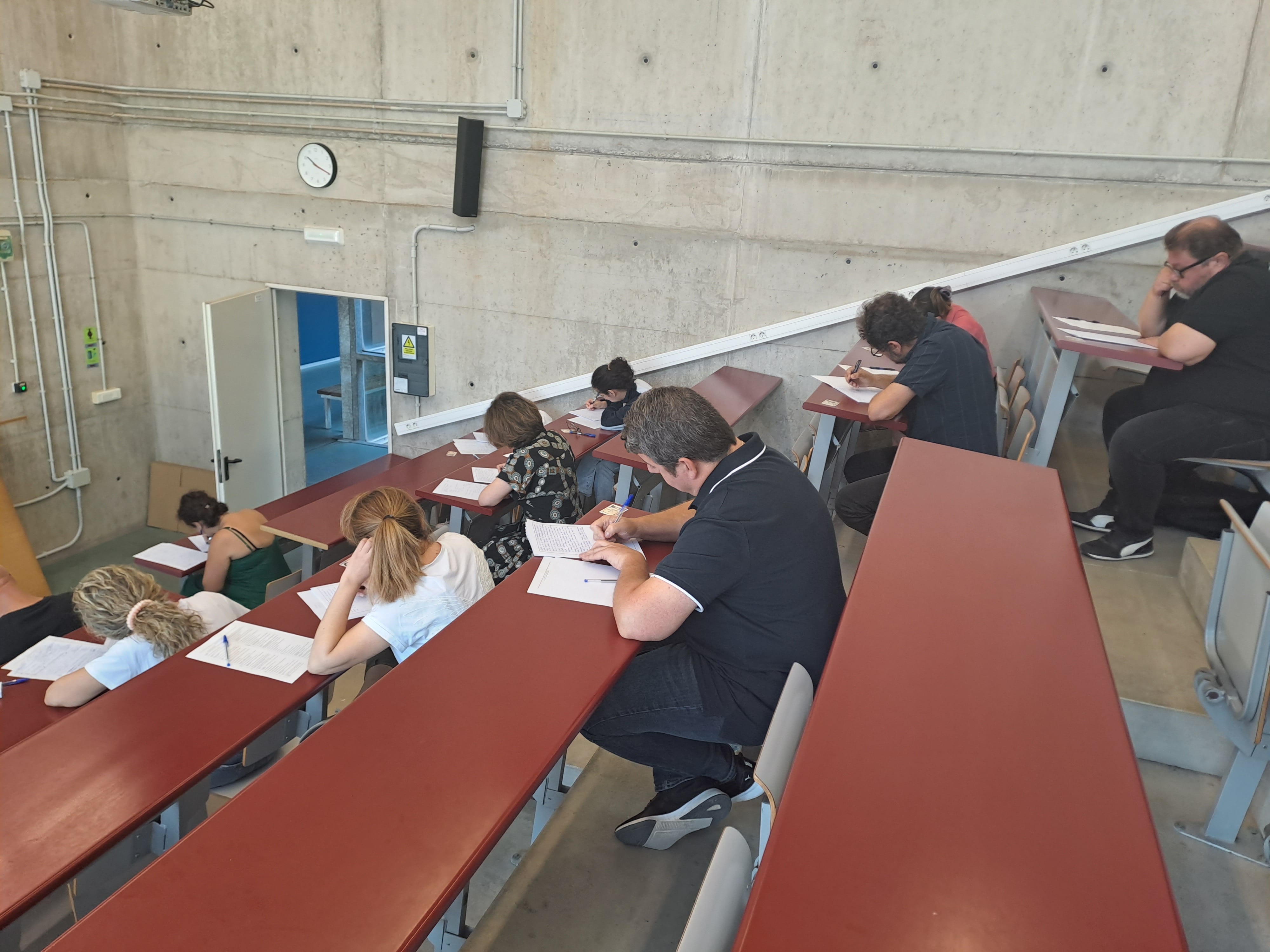 Imagen de los exámenes de las oposiciones para profesor de Secundaria celebrados el pasado mes de junio en la Región de Murcia