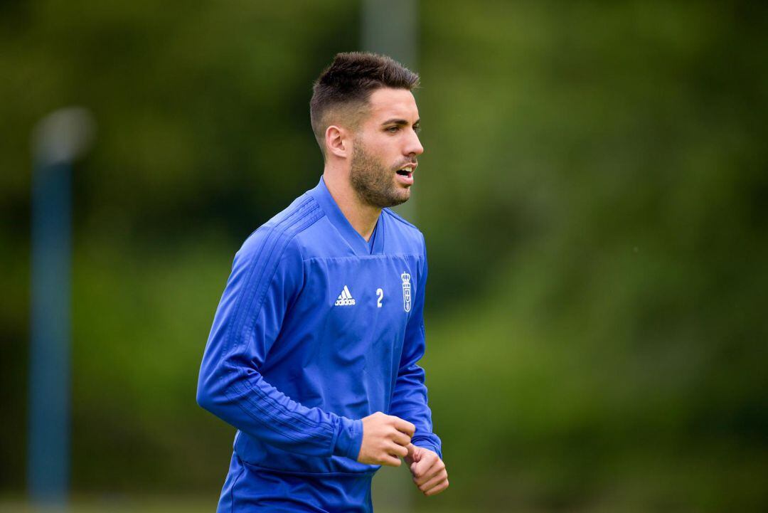 Diegui durante un entrenamiento en El Requexón.