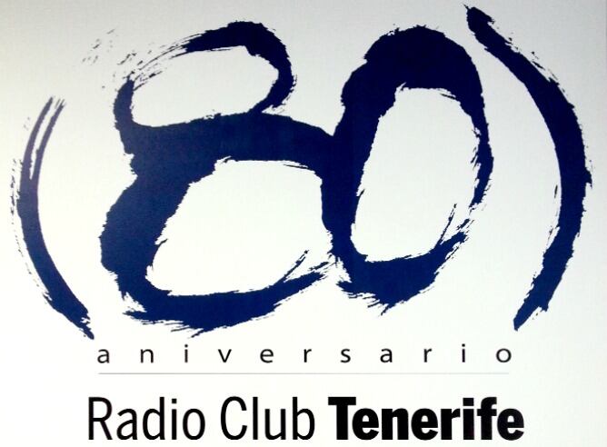 Logotipo del 80 Aniversario de Radio Club Tenerife
