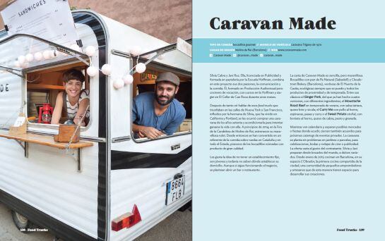 El libro incluye fichas de más de 50 'food trucks' españoles.