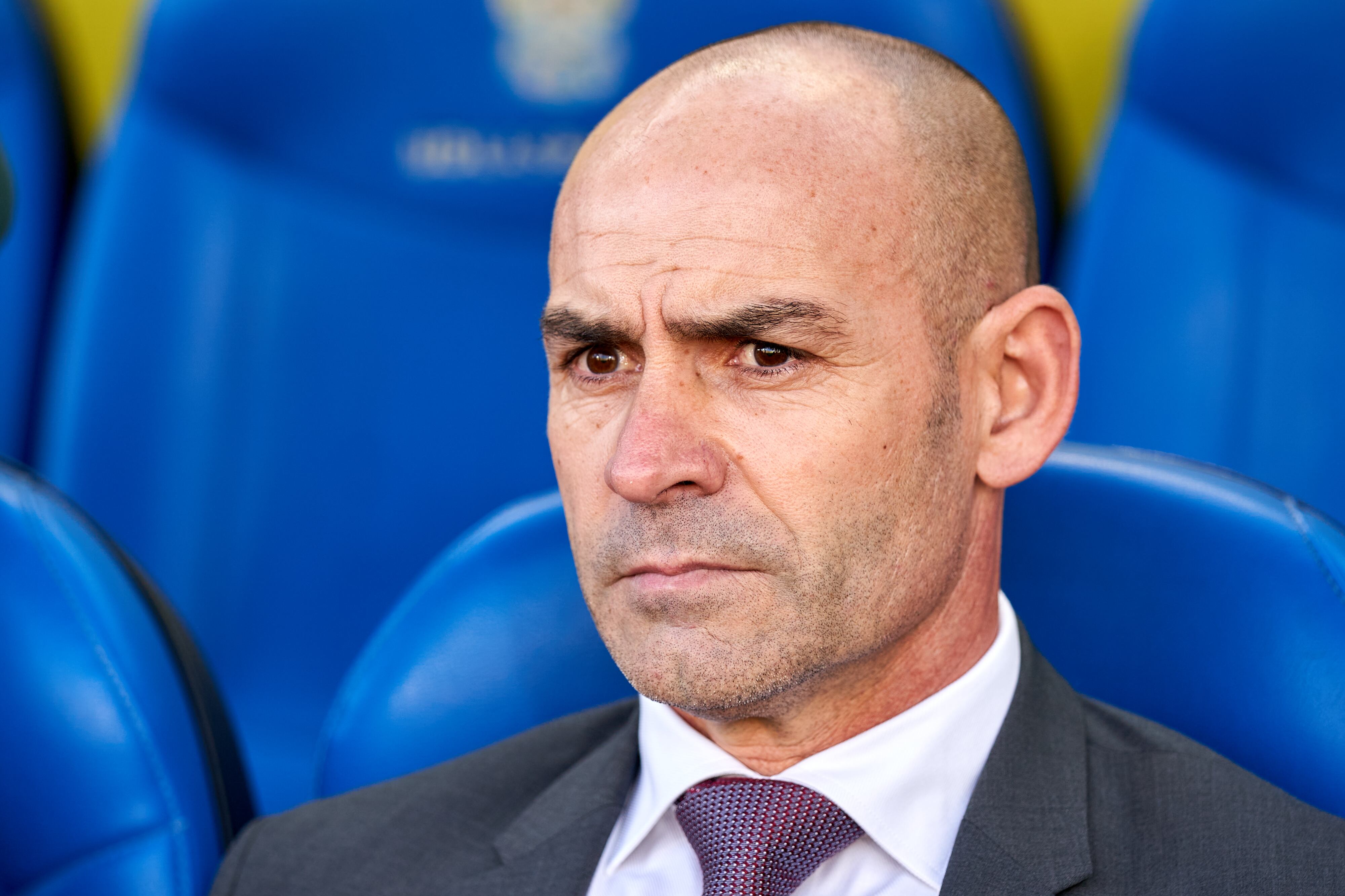 Paco Jémez durante un partido con el Rayo Vallecano en 2019