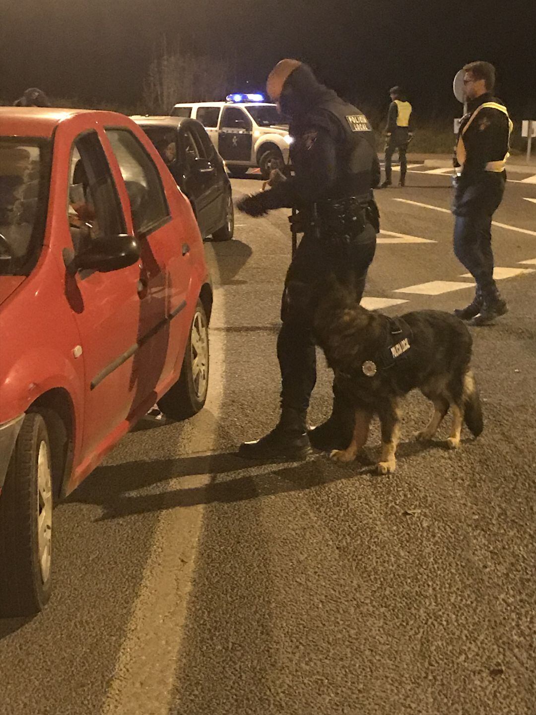 Imagen de archivo de un control policial en Sant Antoni