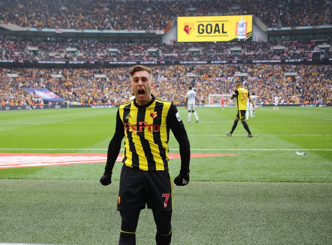 Gerard Deulofeu celebra uno de los goles del Watford