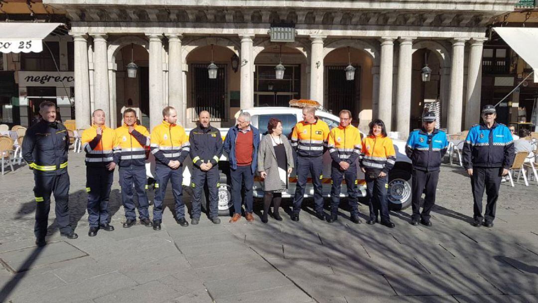 Imagen de la presentación de la agrupación de Segovia