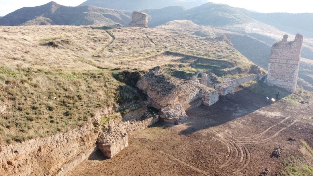 Estado actual del yacimiento de Alcalá la Vieja. 