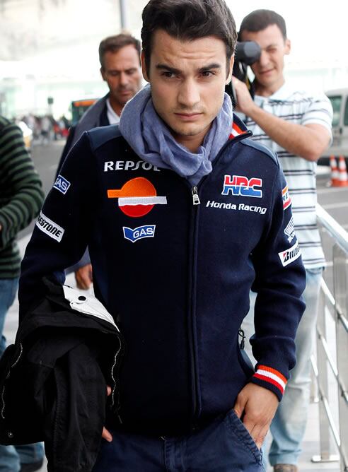 Dani Pedrosa, en Barcelona