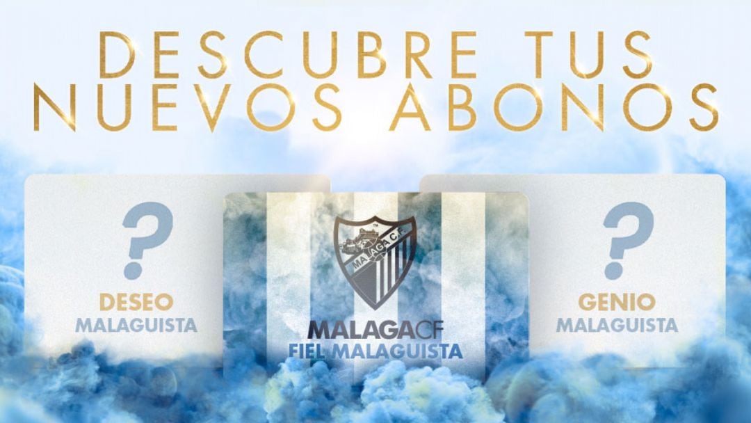 Imagen promocional de la campaña de abonos del Málaga