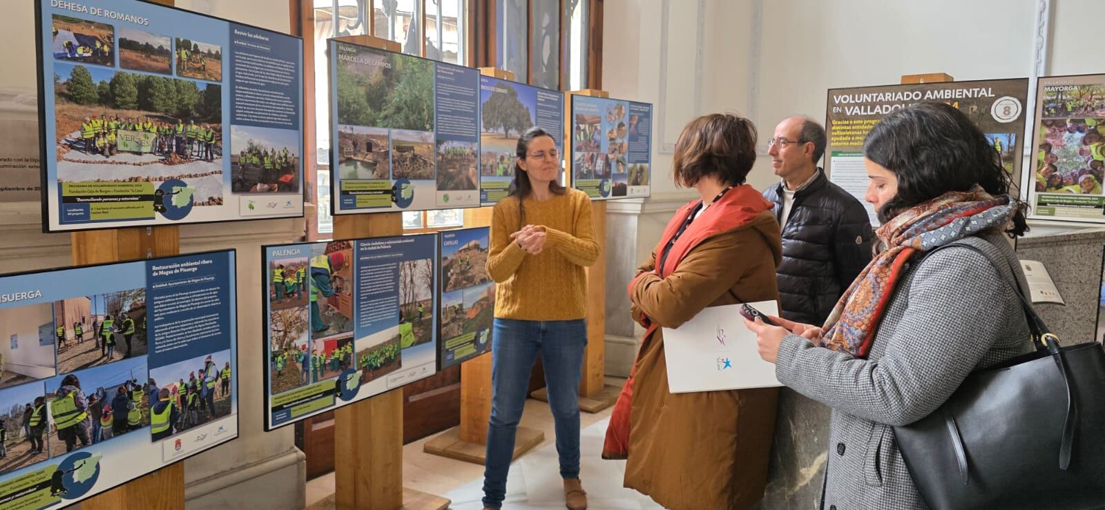 La Fundación Caja de Burgos y la Fundación “la Caixa” abren en Palencia una exposición con los resultados de su programa de voluntariado ambiental
