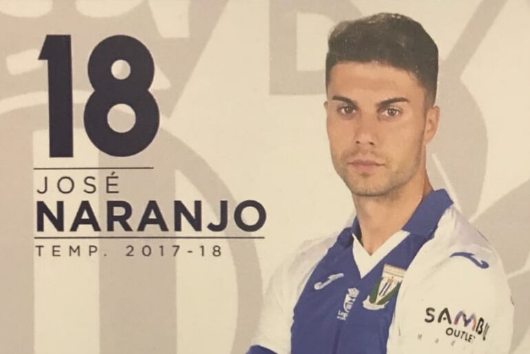 José Naranjo militó en el CD Leganés en la temporada 2017-2018