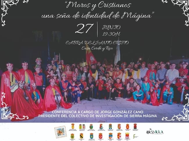 Cartel anunciador de la conferencia de Jorge González Cano este viernes, 27 de junio