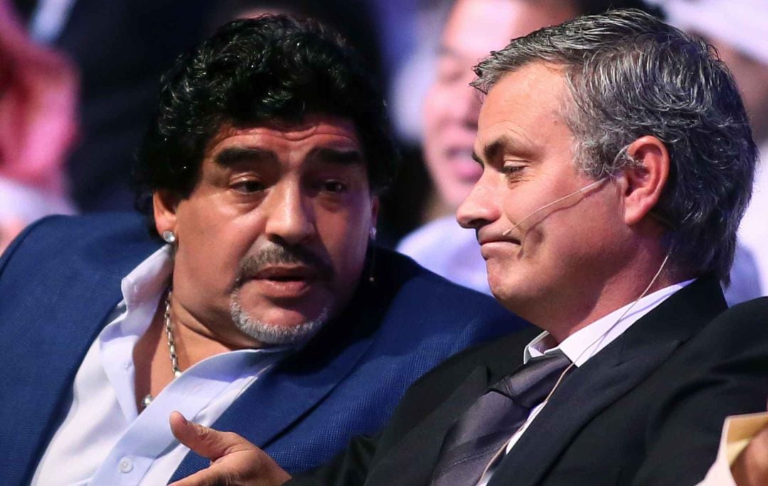 Maradona y Mourinho, en una imagen de 2012.