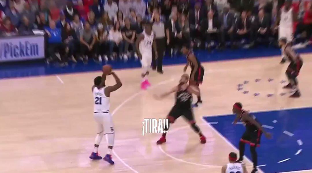 El tiro de Embiid
