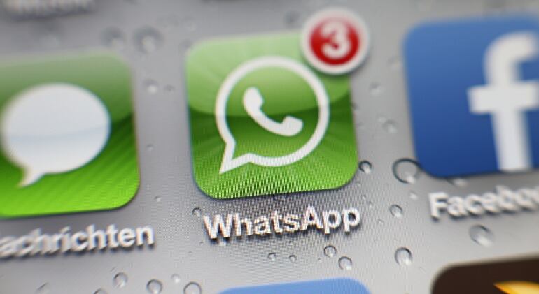 Imagen del icono de Whatsapp en la pantalla de un 'smartphone'.