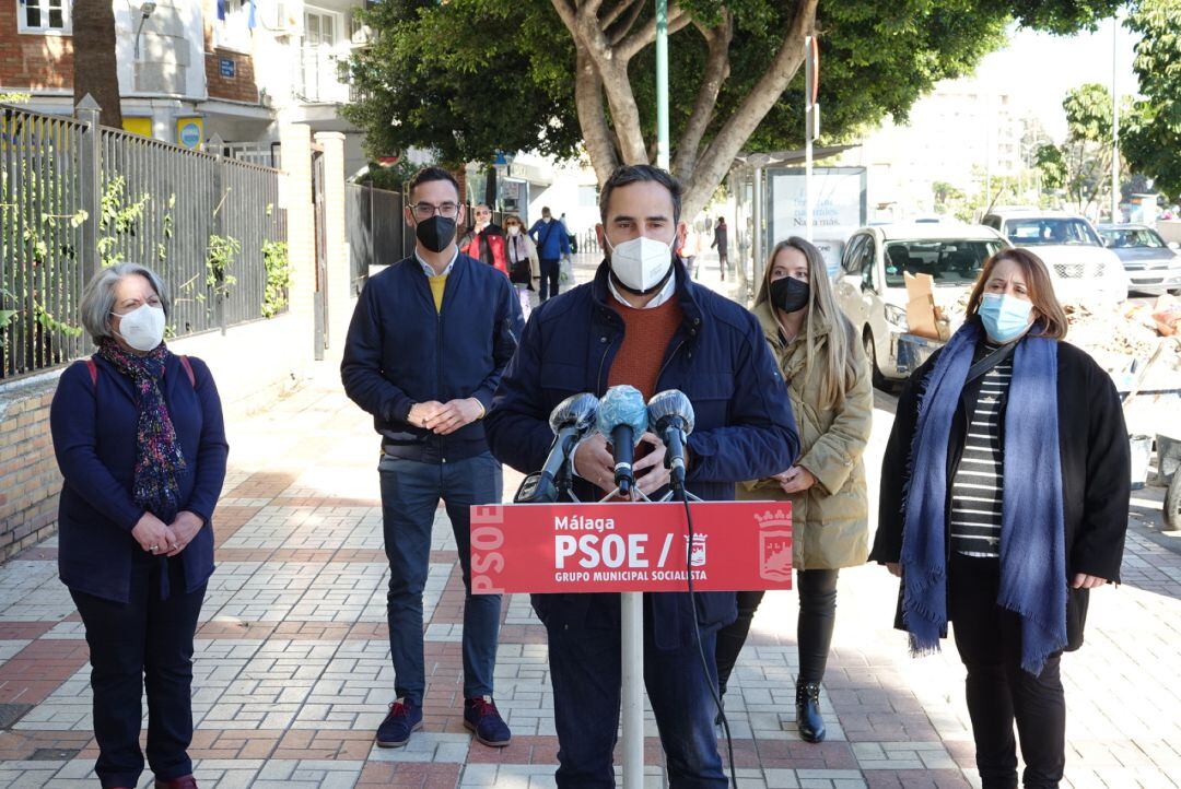 El portavoz del Grupo Municipal Socialista en el ayuntamiento de Málaga, Daniel Pérez, en una imagen de archivo