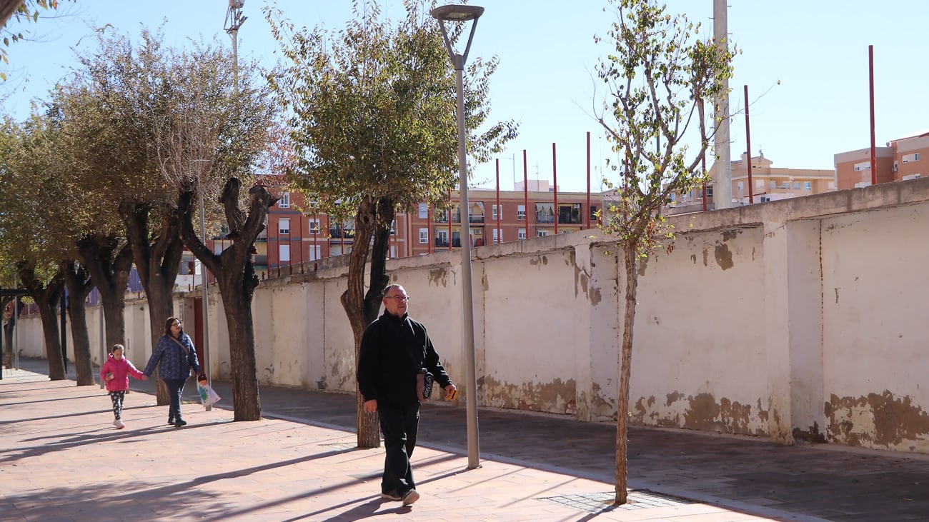 El muro no ha sido objeto de actuaciones desde la inauguración del estadio en 1964