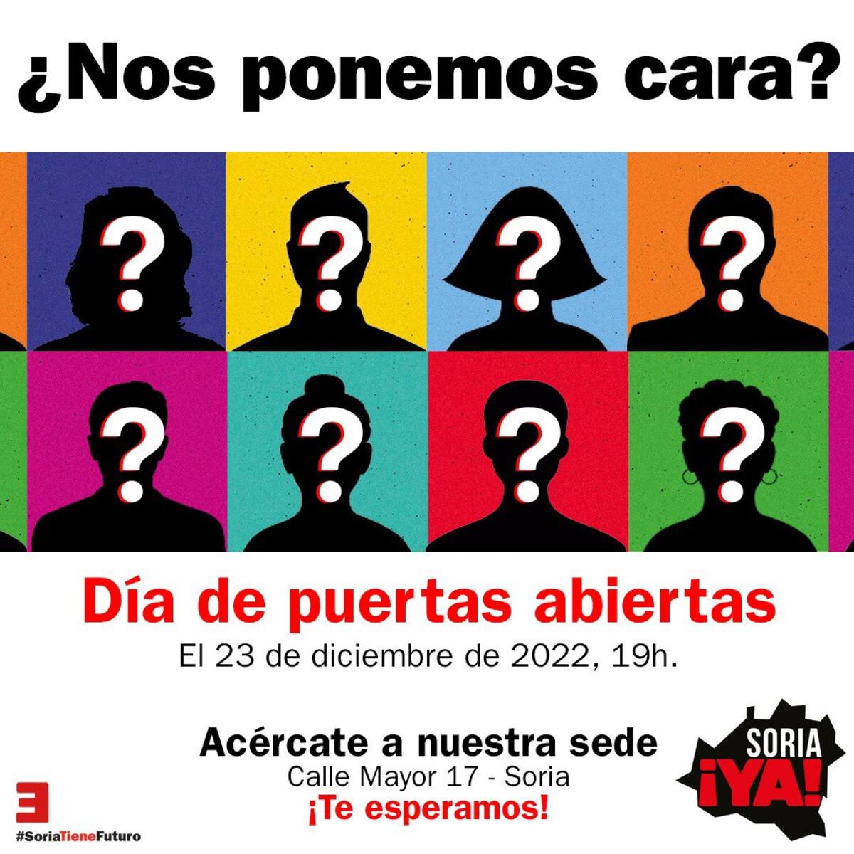 Soria ¡YA! celebra esta tarde una jornada de puertas abiertas