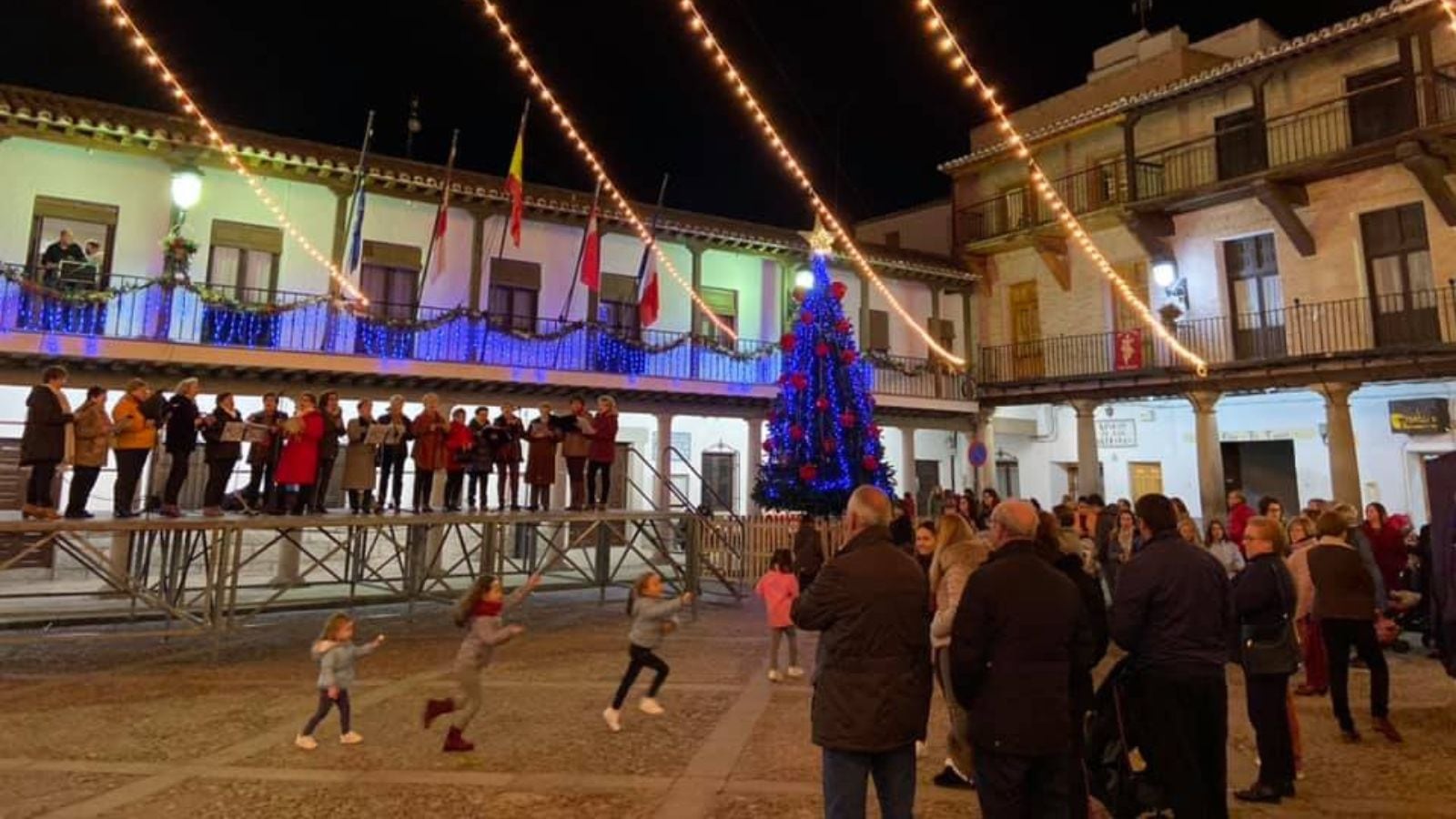 Imagen de archivo de la iluminación navideña de la localidad toledana de La Puebla de Montalbán