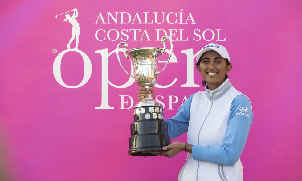 La india Aditi Ashok, brillante campeona del Andalucía Costa del Sol Open de España